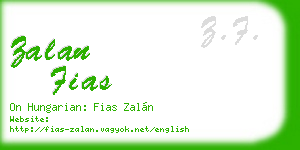 zalan fias business card